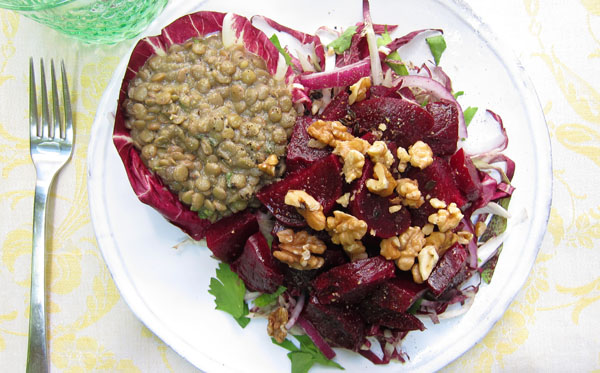 Roasted Beet & Lentil Salad 