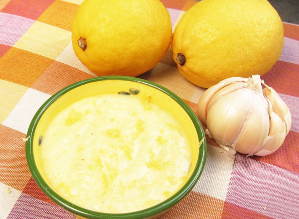 Eastern Mediterranean Lemon Garlic Sauce